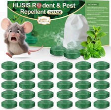 Mouse Rodent Repellent, 32 Pack Peppermint Oil to Repel Mice and Rats&ndash; Works for
