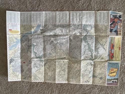 Mappa stradale Philadelphia 1965 - Foto 4 di 9