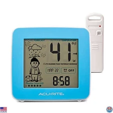 AcuRite Wireless Weather Station with Alarm Clock & Outdoor Sensor (Model 00777)