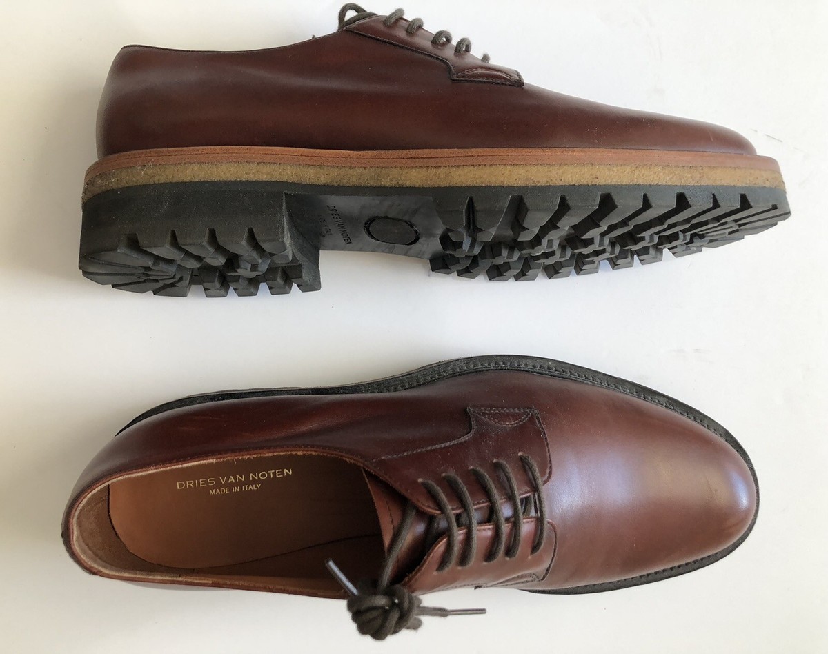 DRIES VAN NOTEN Men's 'Derby' Brown~ US 9.5~ Barneys New