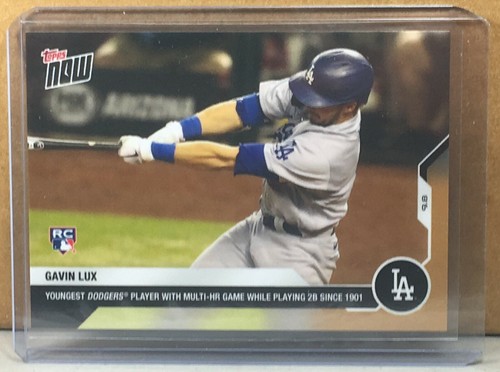 2020 TOPPS NOW #232 GAVIN LUX LOS ANGELES DODGERS ROOKIE MULTI-HR Print Run 1824