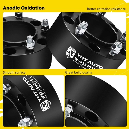 4Pcs 5x5.9" to 5x150mm Wheel Spacers M14x1.5 110mm 3" for Toyota Tundra Lexus - Picture 8 of 10
