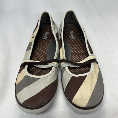 Keds Womens Arch Support Slip On Canvas Sneaker, Multi Color Size 8.5M