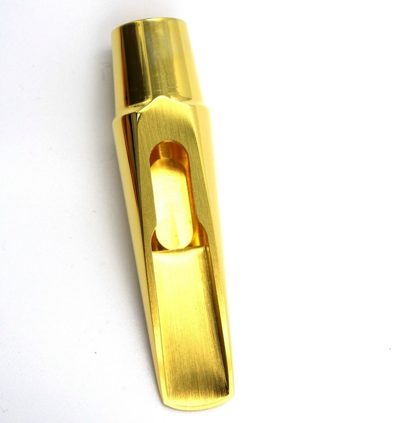 Handmade Gold plated Alto Saxophone mouthpiece #6, #7 w/Cap Jazz Sound 2025 US
