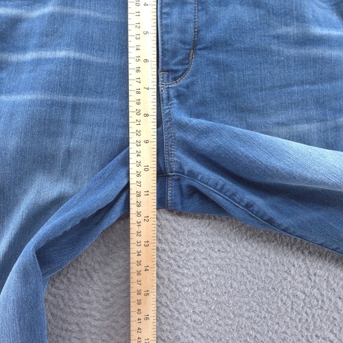Pantalones de mezclilla para mujer Democracy Absolution pierna recta talla 12 azules desgastados - Imagen 9 de 14
