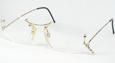Vintage RODENSTOCK R7186 D GOLD GREEN ORANGE EYEGLASSES GLASSES 7186 56-15-145mm