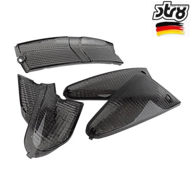 GLAS BLINKER UND STOPP SCHWARZ STR8 SR 50 94 FÜR APRILIA 50 SR LC 1994-1996