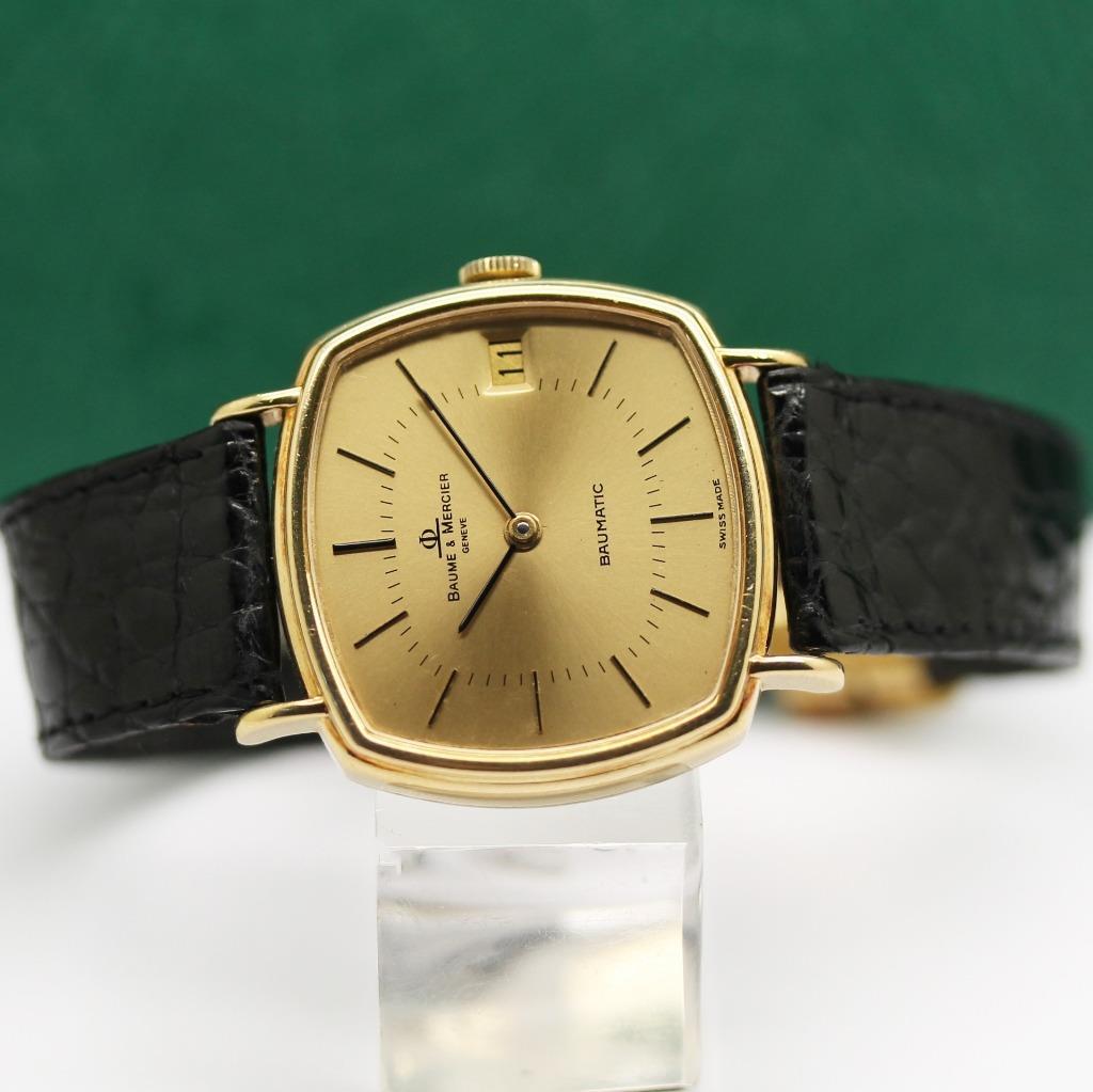 BAUME & MERCIER BAUMATIC REF 37069 18K SOLID GOLD AUTOMATIC UNISEX 