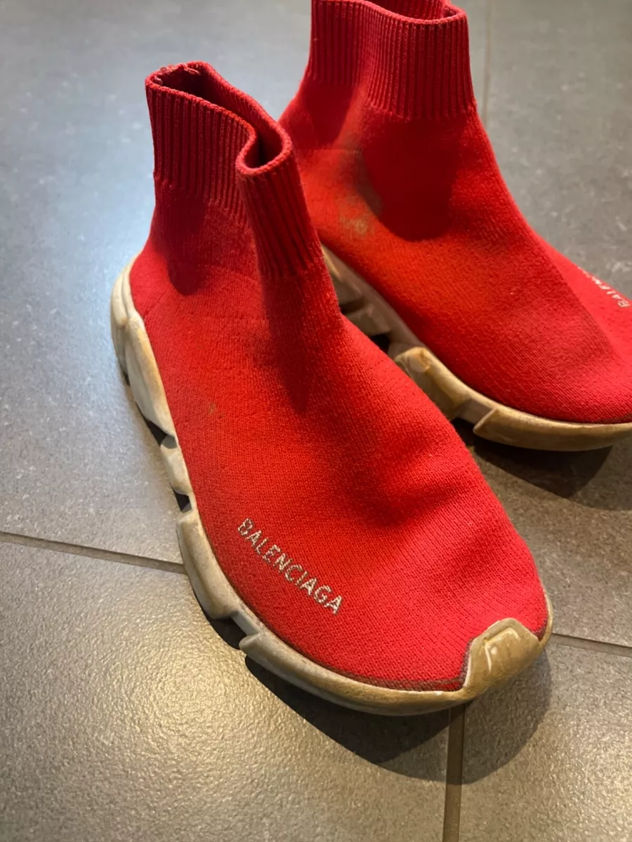 Balenciaga Kids Red Sneakers Size 12/13T