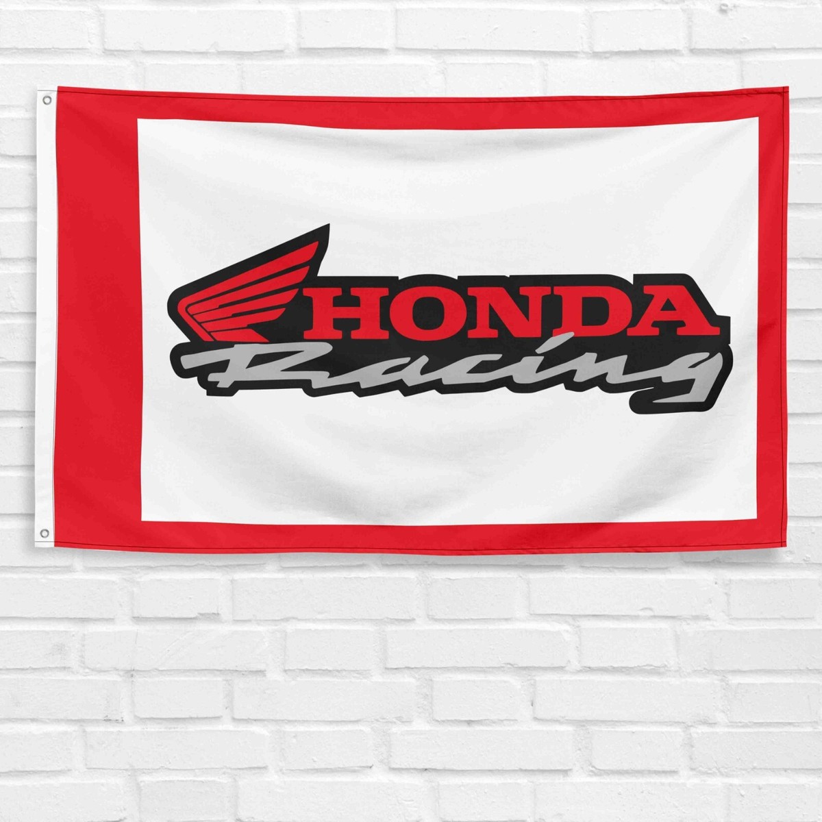 Drapeau Bannière Honda HRC Moto Racing - 180 Cm - Célébration 40 Ans USA Grand