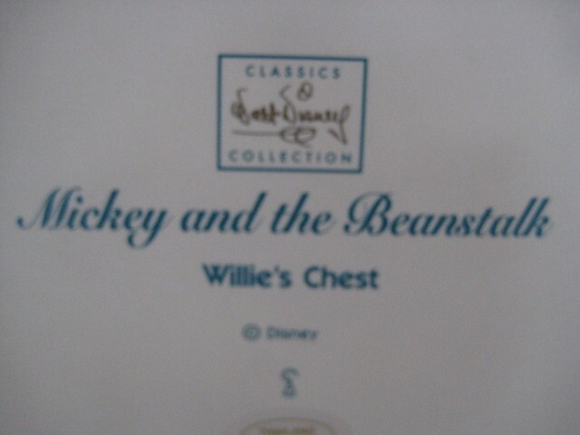 WDCC WILLIES CHEST BOX KEY SPOOL MICKEY AND THE BEANSTALK ACCESSORY TREASURE