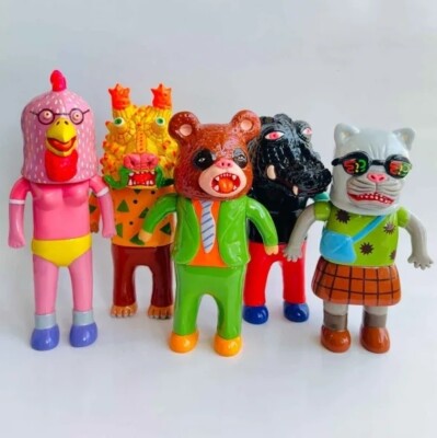 Yukinori Dehara ABOUT ANIMALS 2nd 5-piece set 2 Soft Vinyl Yukinori Dehara ABOUT ANIMALS 2nd 5-piece set 2 Soft Vinyl