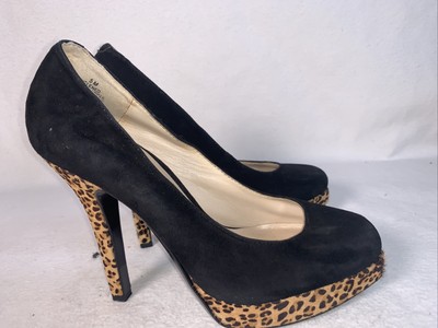 black platform heels size 5