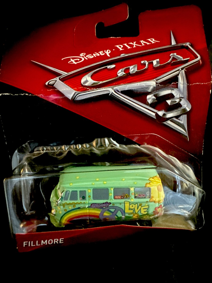 Disney Pixar Cars NIB Fillmore,Mater,Lighting McQueen,Flo,Sarge