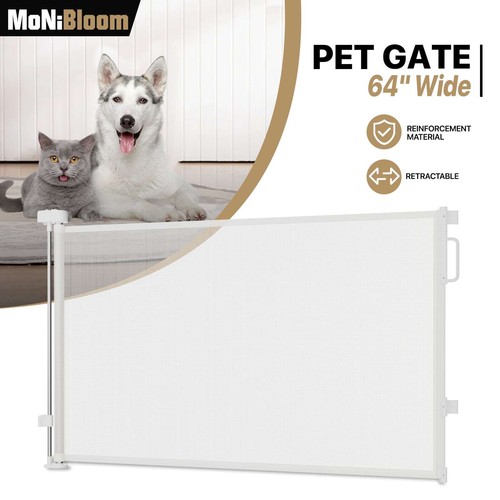 34"H Mesh Dog Gate Baby Safety Stair Guard Doorway Retractable Pet Fence-Popular - Picture 16 of 23