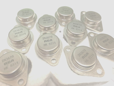 2N3670 TO-3 12.5A Silicon Controlled Rectifiers(ECG314) by RCA LOT OF 2