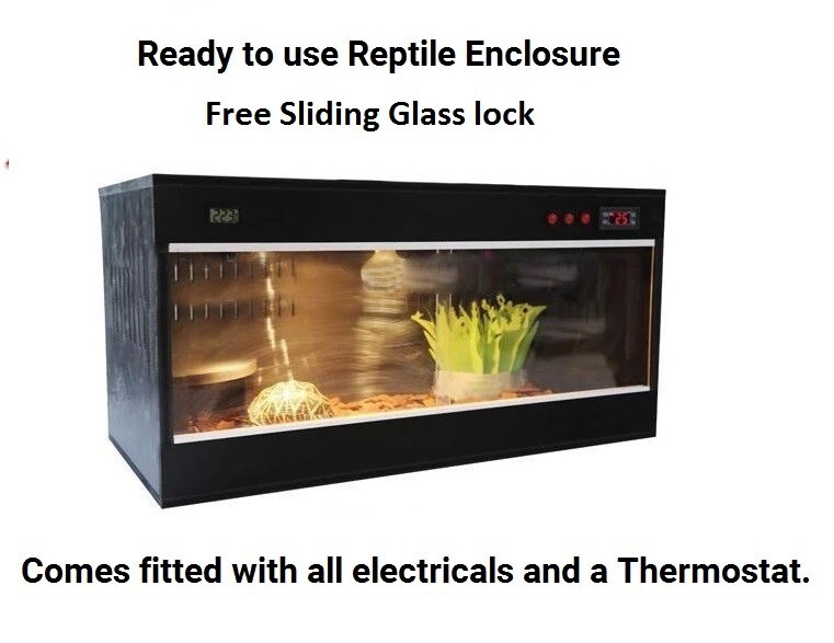 Reptile Enclosure 100 cm x 50 cm x 50 Built in thermostat