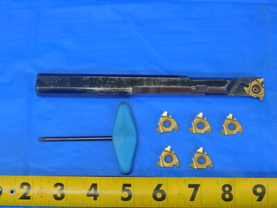 SECO SNAP TAP BORING BAR 3/4 SHANK DIA. W/ 5 NEW THREADING INSERTS .75 22ERN60