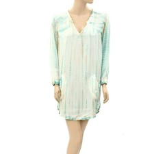Zadig & Voltaire Ruth Printed Mini Tunic Dress Shift Tie & Dye Slip S New 269071