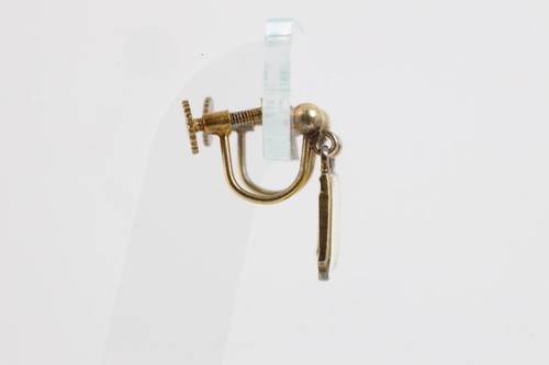 Gold Plated 925 Silver Dangle Earrings (3.33g.) - Picture 3 of 4