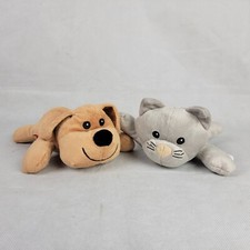 Melissa  Doug Dog  Cat Stuffed Plush Toy Brown Puppy Gray Kitten Kitty