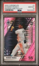 2022 Chronicles Phoenix #1 Wander Franco RC PSA 10 Pink Pulsar Rays Rookie