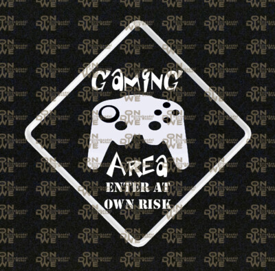 Aufkleber ''Gaming Area'' Autoaufkleber, Gamer, Playstation, XBOX (1116)