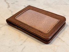 Portabadge da Collo in Pelle Porta Tesserino da Collo In Vera Pelle Fiorentina