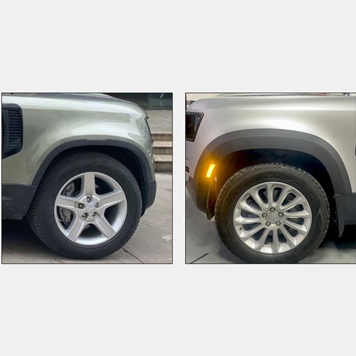 Kit Assetto Parafango Ruota Allargamento Parafango con Luci per Defender 90 2020-2024 - Foto 11 di 12