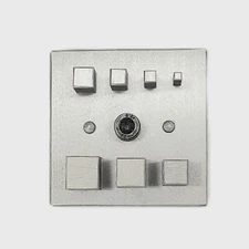 Square Shape Disc Cutter with Set of 7 Punches Size 4mm-16mm