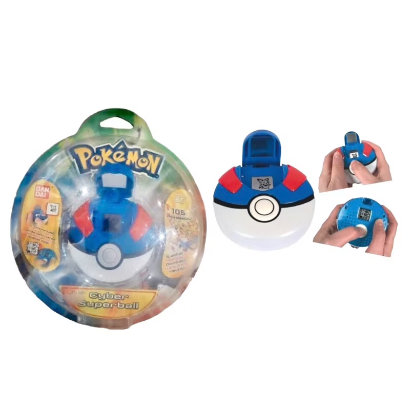 ポケモン　Cuber Superball Pokemon Cyber Superball Electronic LCD Game Toy Bandai Blue Rare