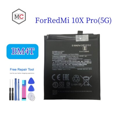 NEW BM4T 4500mAh New battery for Xiaomi 10X Pro 5G,M2004J7BC,Redmi 10X Pro