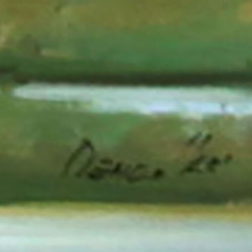 PAESAGGIO UCRAINO Dipinto ad olio contemporaneo 8x8 UCRAINA - Foto 8 di 12