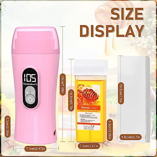 Roll on Wax Kit, Honey Roller Waxing Kit for Hair Removal, Soft