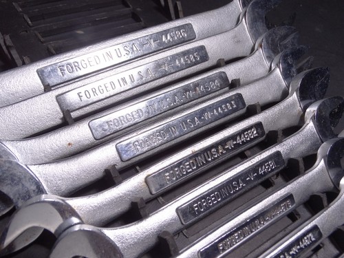 Craftsman, USA Made, 9 Piece, Double Open End Wrench Set, Inch SAE - Bild 8 von 12