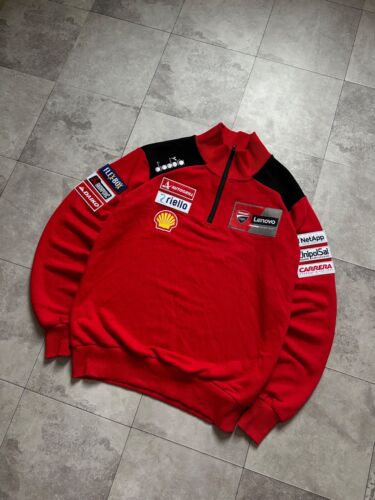 DUCATI Diadora Corse Team GP24 Replica Pullover Sweatshirt MOTOGP Bagnaia Bestia - Picture 3 of 11