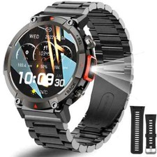 Smart Watch With Flashlight Sport Fitness Bracelet IP67 Waterproof Smartwatch