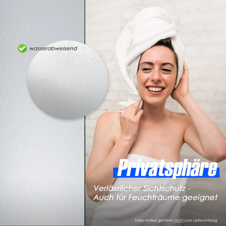 [6,66€/m²] Milchglasfolie blickdicht Sichtschutz Fensterfolie Sichtschutzfolie - Bild 3 von 4