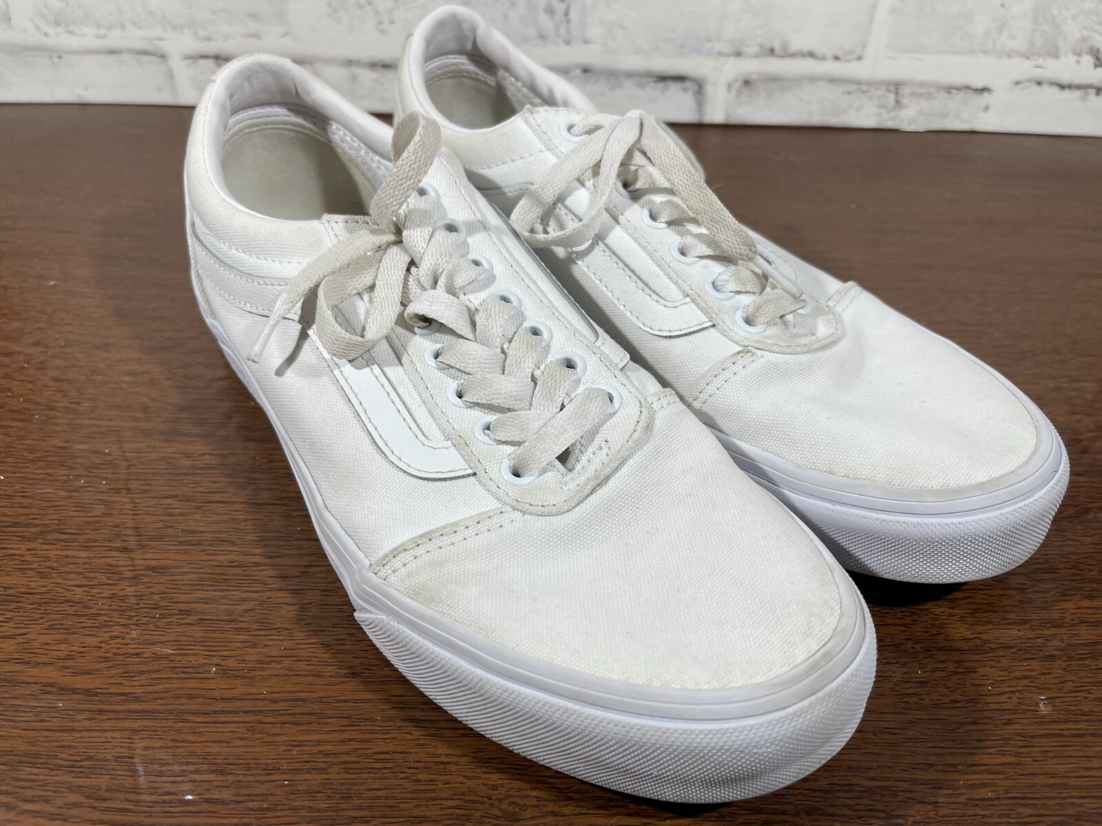 Vans Old Skool OTW Mens Size 9 Shoes  White Low Top Casual Skater Sneakers