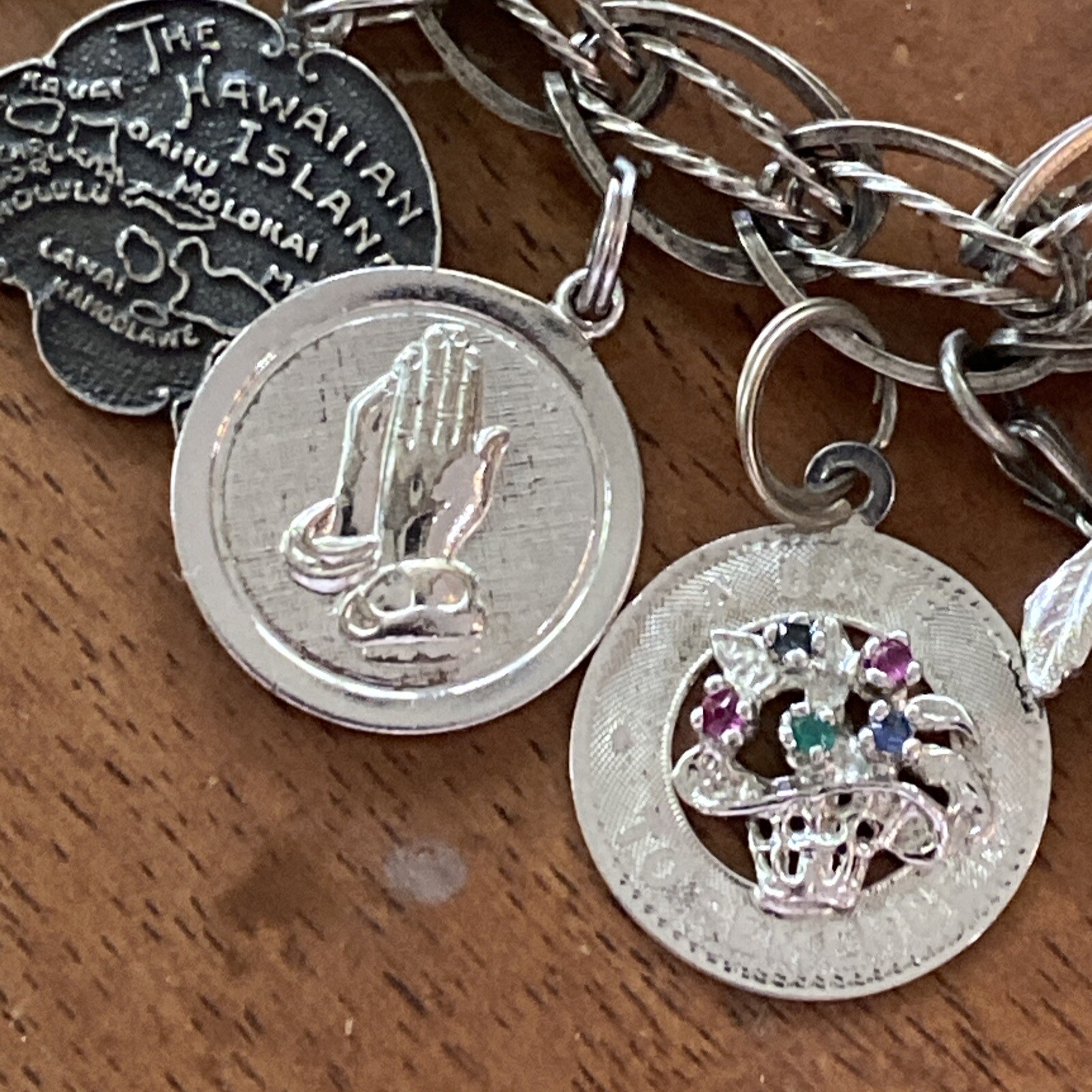 Solid Cable Sterling Excellent Condition Charm Br… - image 8