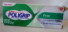 Super Poligrip Free Travel Size, .75-Ounce