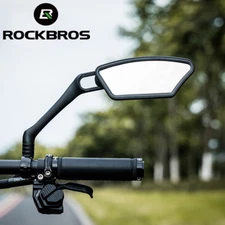 ROCKBROS Bike Mirror Handlebar Mount Rotatable Bicycle Convex RearView GlassSafe