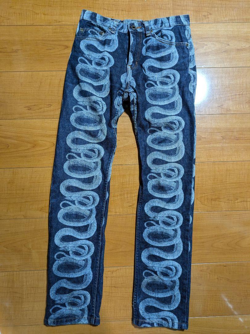 HYSTERIC GLAMOUR】SNAKE LOOP柄 こだわ スキニーデニムパンツ