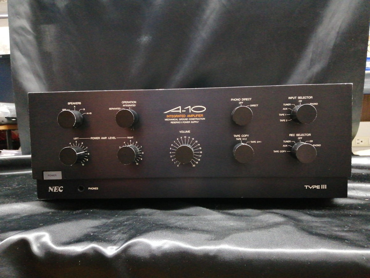 NEC A-10 typeⅢ NEC: A-10 TYPE Ⅲ | Stereo Integrated Amplifier Manual in