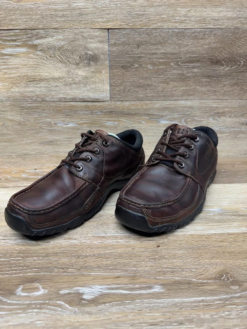 Oxford Timberland Mount Shasta in pelle marrone performance da uomo taglia 11