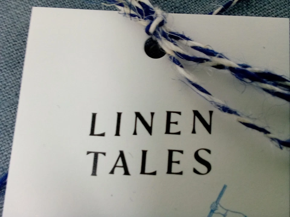 Blue Fog Linen Tales Daily Apron 28" x 33" - Image 3 of 4