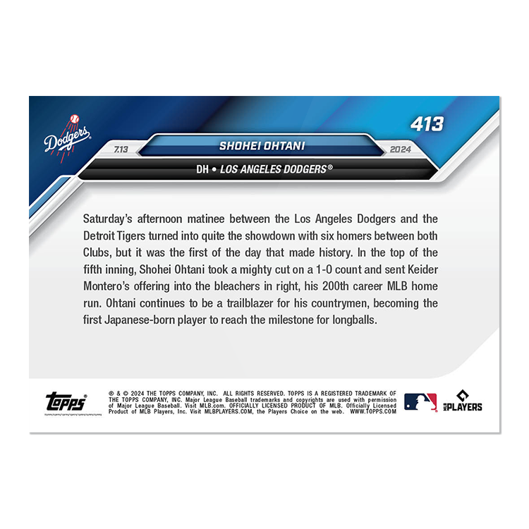 2024 Topps Now 351SP 大谷翔平 Variation 2024 Topps Now 351SP 大谷翔平 Variation 2024 TOPPS NOW