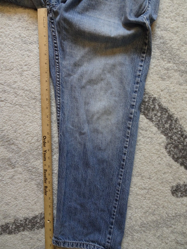 Levi's 505 Boys Regular Fit Jeans 18 Husky Blue Medium Wash Denim 36x29 - Picture 13 of 22