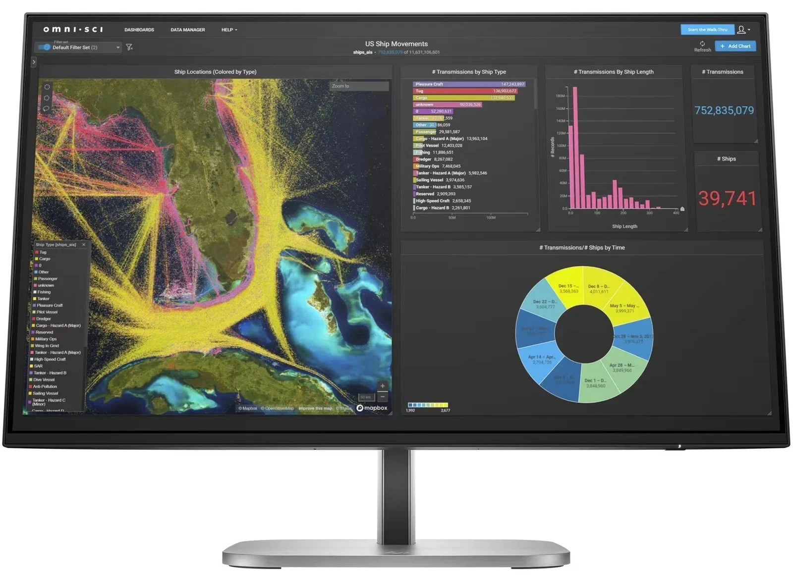 HP Series 5 23.8"" FHD Monitor LED screen - 524PF