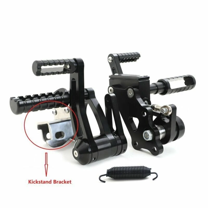 Repose-pieds Support Pour Harley - Electra Glide, Softail, Sportster, Fat Boy, Dyna - Pliable, Antidérapant, Installation Facile